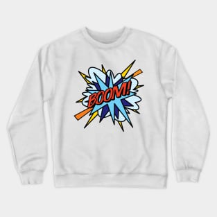 Comic Book Pop Art BOOM Crewneck Sweatshirt